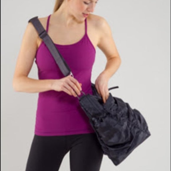 lululemon athletica Handbags - Lululemon Hot Yoga Hobo Black Gym Duffle Tote Bag
